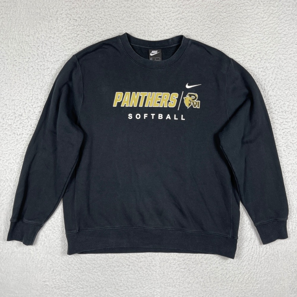 Nike Sweatshirt Mens XL Black Paul VI Panthers Softball High School Sports